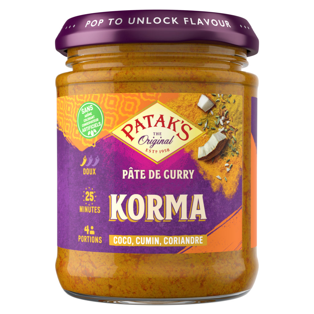 Pâte de curry Korma